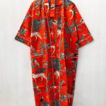 Jungle print Kimono, Handmade Kimono Robe, Indian Soft Cotton Kimono, Japanese Kimono, Long Dressing Gown, Women's Clothing