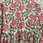 Hand Block Printed Cotton Maxi Dress: Indian Handmade Summer Dress