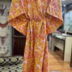 New Floral Print Kaftan, Indian Soft Cotton Caftan, Maxi Dress, Beach Cover Up, Bridesmaid Gift, Kaftan For Women's, Nightwear Dress
