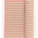 Handmade Cotton Block Print Quilt – Reversible Floral Jaipuri Blanket, Red Border Bedding, Indian Cotton Quilt