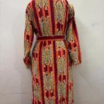Handmade Green Jungle Print Velvet Kimono Robe: Cotton Bridal Coat