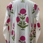 Handmade Cotton Pink Floral Printed Women Dress, Indian Block Printed Dress, Cotton Summer Dress, Beautiful Cotton Dress, Gift For Her